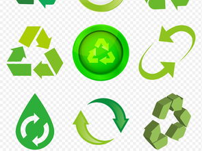 綠色環(huán)保節(jié)能健康標志圖標海報素材背景圖片png